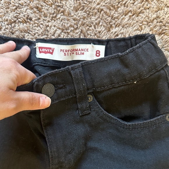Levi's Kids Black 511 Slim Performance Jeans - Picture 4 of 5